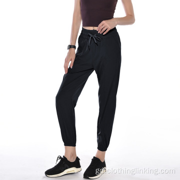 Pants yoga cruaidh Jogger airson boireannaich